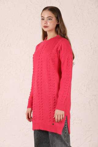 Patterned Sweater Pink - 1