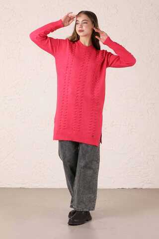 Patterned Sweater Pink - 4