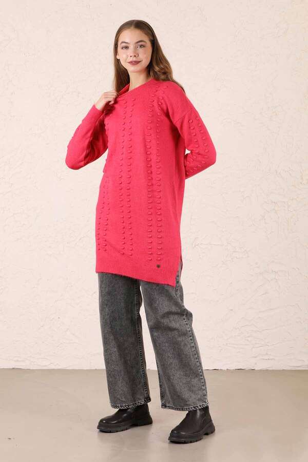 Patterned Sweater Pink - 5