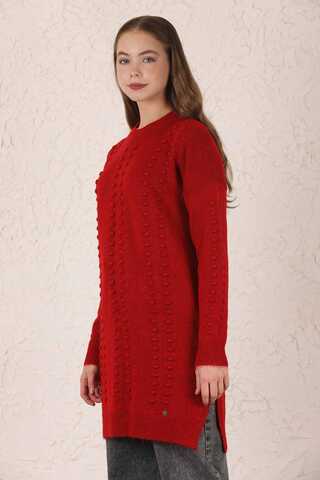 Patterned Sweater Red - 2