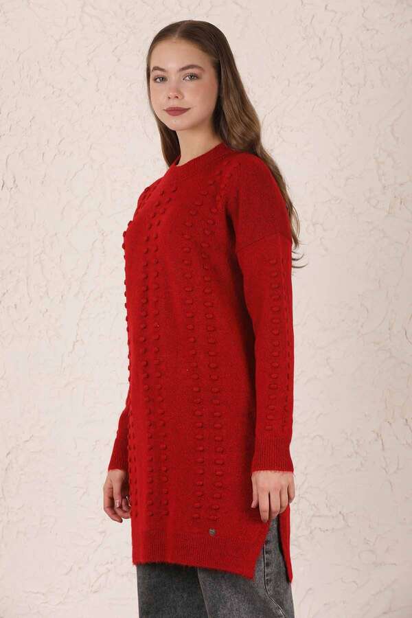Patterned Sweater Red - 2