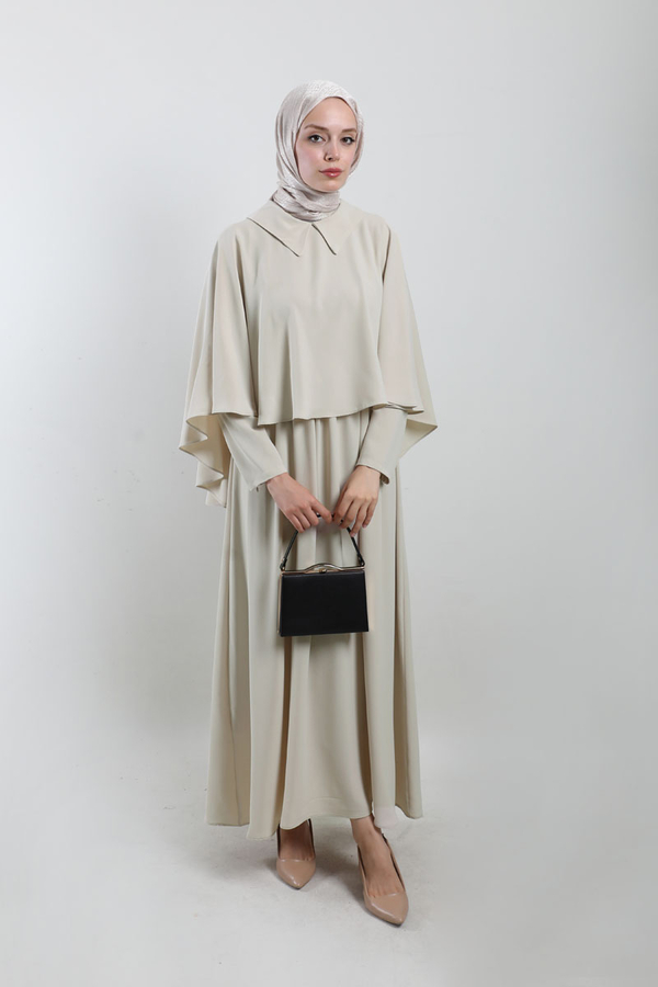 Pelerinli Elbise Taş - 1