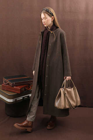 Pelerinli Kaban Kahverengi - 8