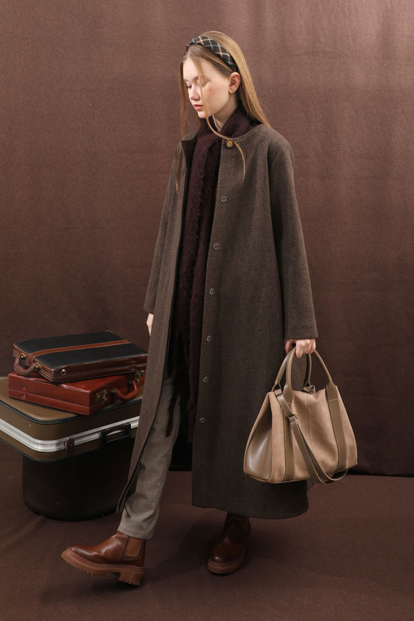 Pelerinli Kaban Kahverengi - 8