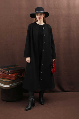 Pelerinli Kaban Siyah - 9