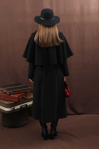 Pelerinli Kaban Siyah - 20