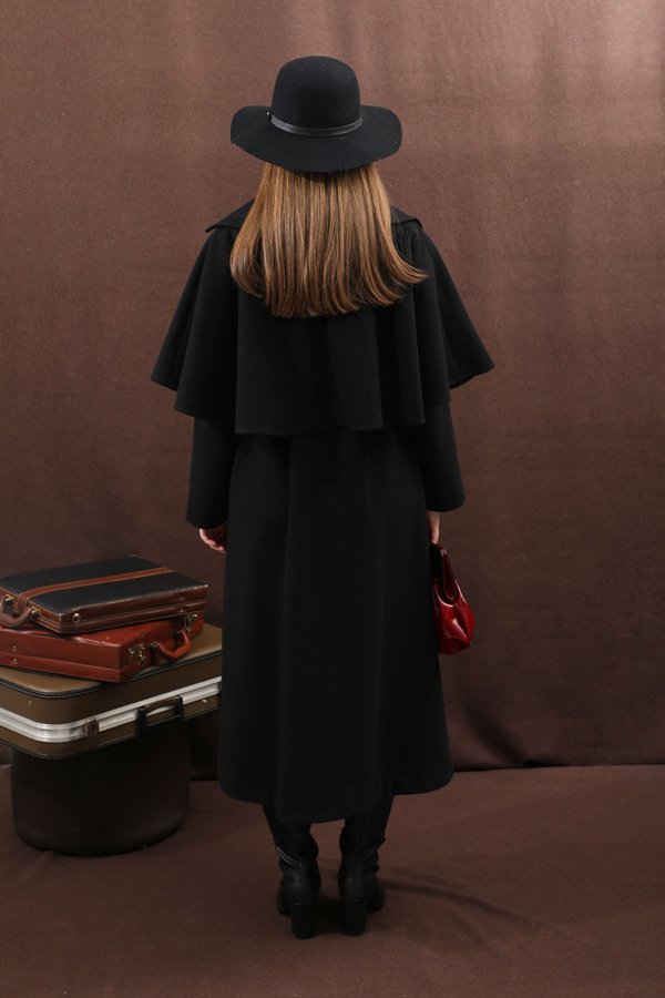 Pelerinli Kaban Siyah - 20