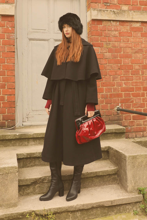 Pelerinli Kaban Siyah - 7