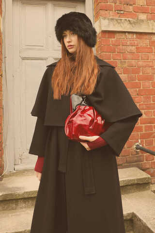 Pelerinli Kaban Siyah - 8