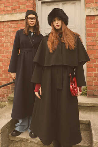 Pelerinli Kaban Siyah - 4