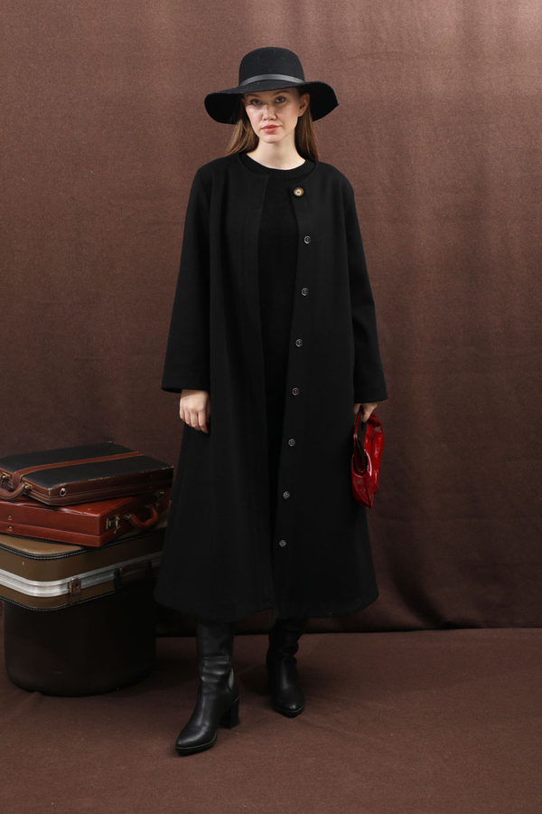 Pelerinli Kaban Siyah - 9