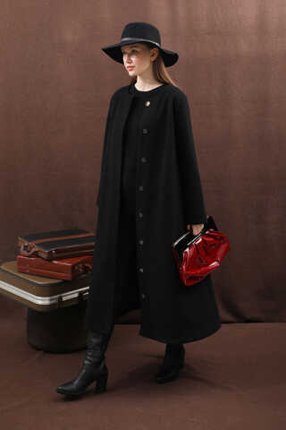 Pelerinli Kaban Siyah - 10