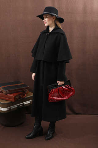 Pelerinli Kaban Siyah - 16