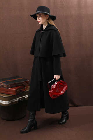 Pelerinli Kaban Siyah - 17