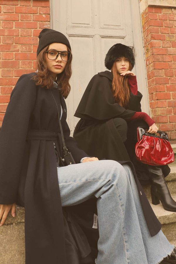 Pelerinli Kaban Siyah - 6