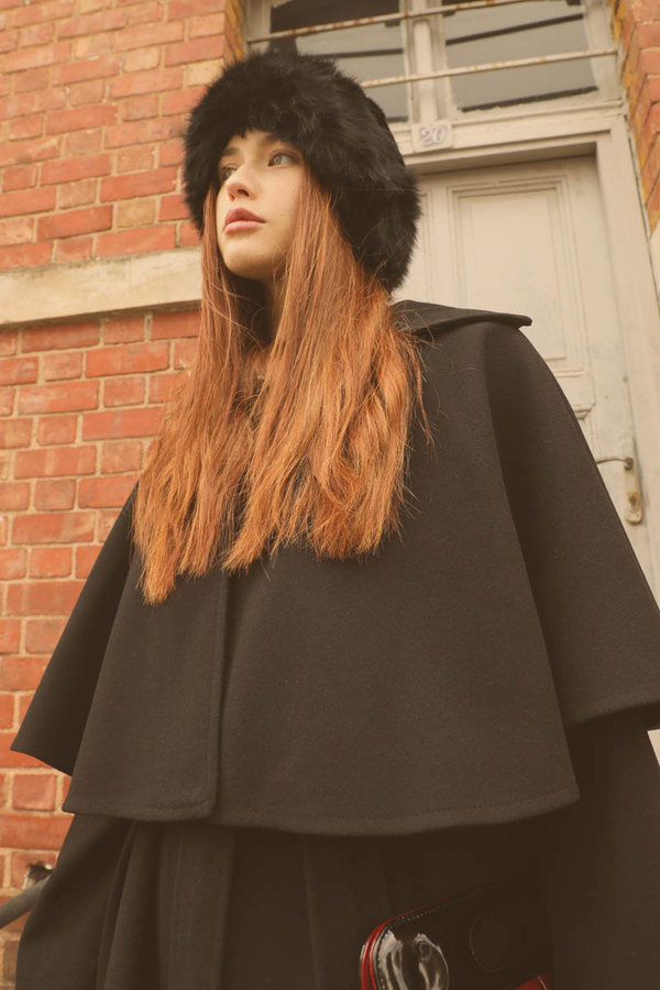 Pelerinli Kaban Siyah - 3