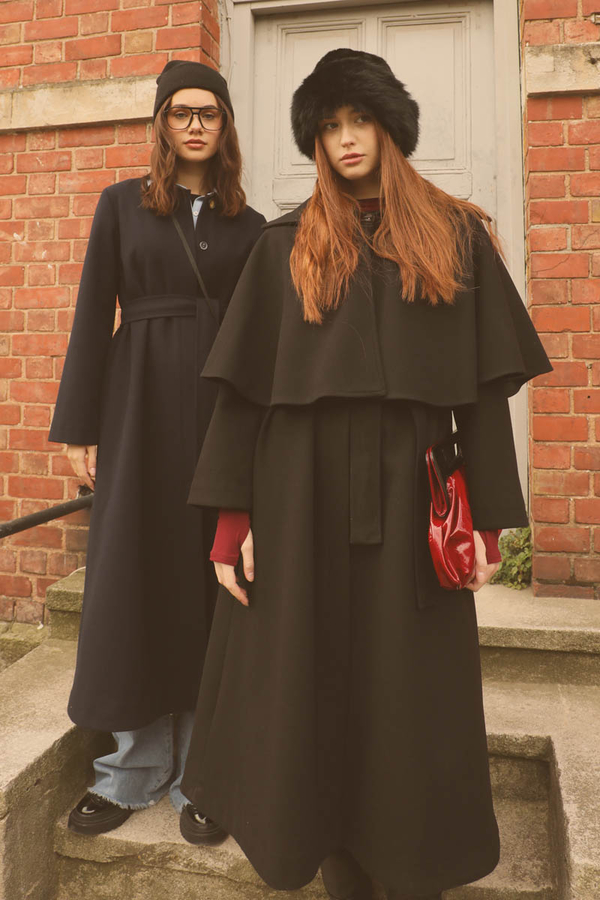 Pelerinli Kaban Siyah - 4