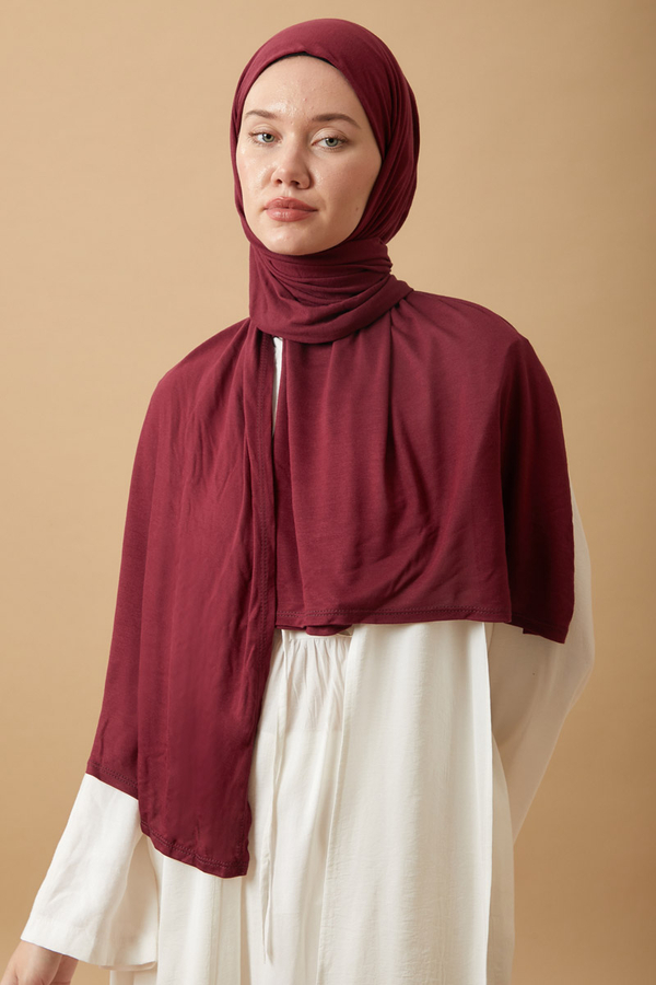 Penye Şal Bordo - 5