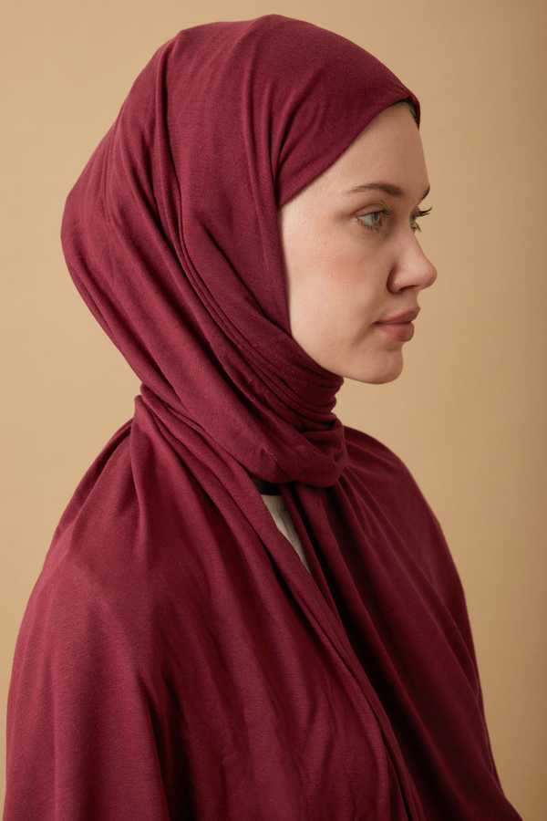Penye Şal Bordo - 3