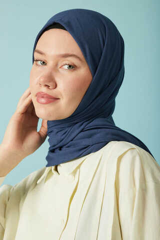 Penye Şal Lacivert - 4