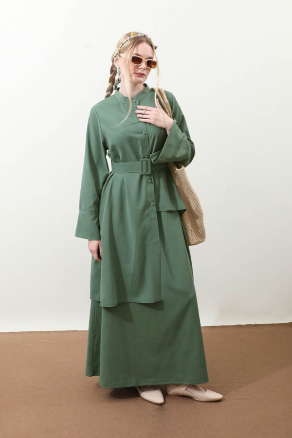 Pesen Etek Takım Koyu Mint - 1