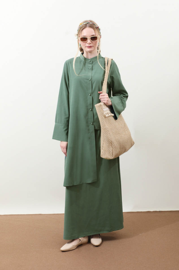 Pesen Etek Takım Koyu Mint - 4