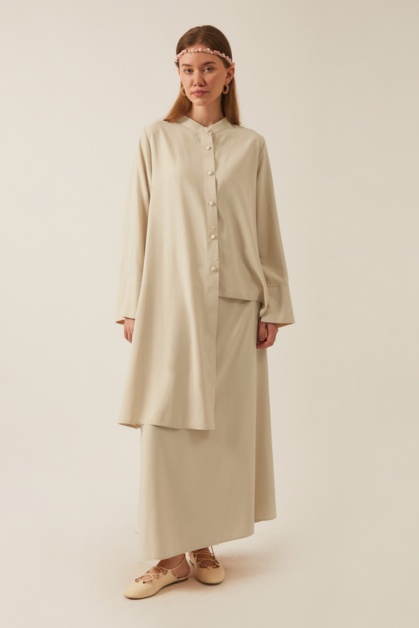 Pesen Skirt Set Stone