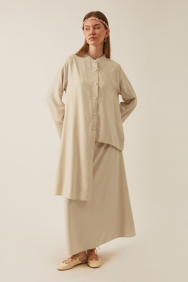 Pesen Skirt Set Stone - 3