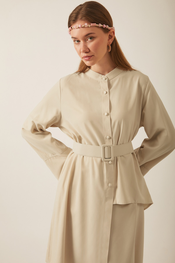 Pesen Skirt Set Stone - 11