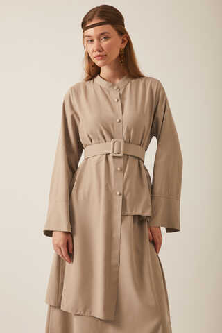 Pesen Skirt Set Vizon - 2