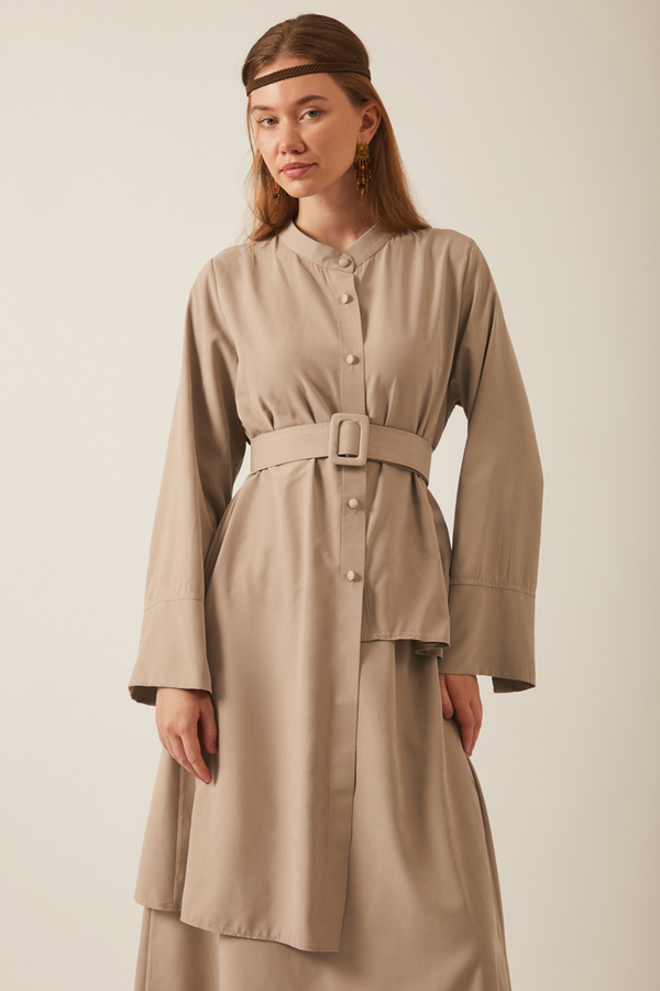 Pesen Skirt Set Vizon - 2