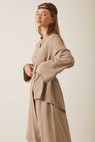 Pesen Skirt Set Vizon - 3