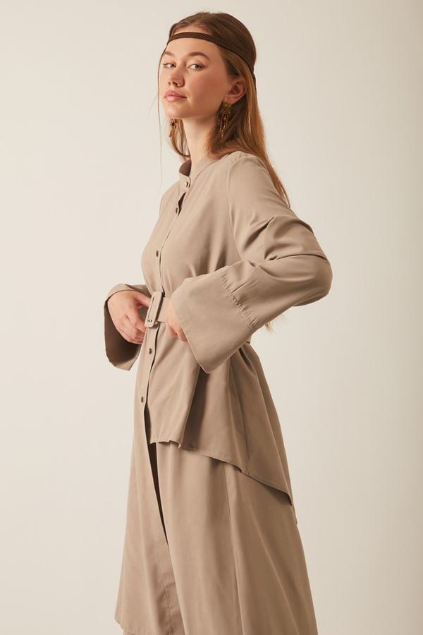 Pesen Skirt Set Vizon - 3