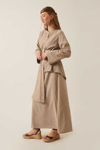 Pesen Skirt Set Vizon - 4