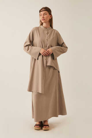 Pesen Skirt Set Vizon - 11