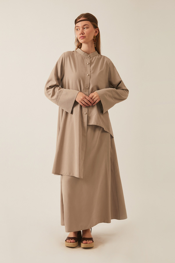 Pesen Skirt Set Vizon - 11