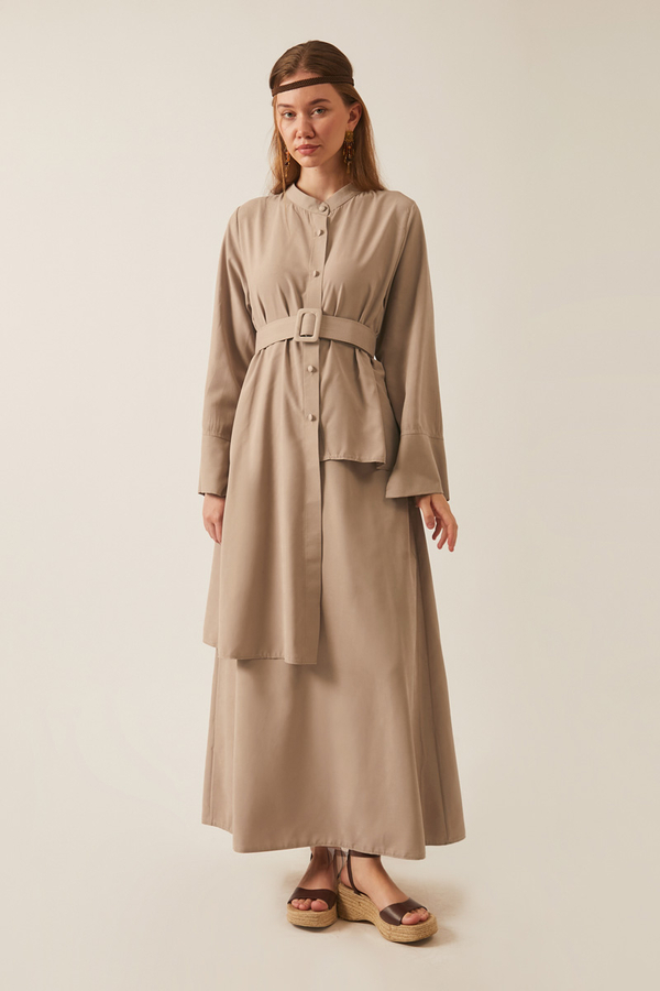 Pesen Skirt Set Vizon - 12