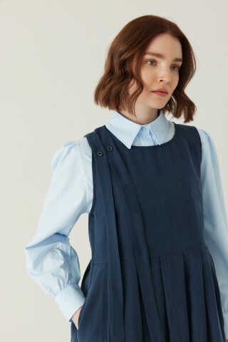 Pileli Tensel Jile Lacivert - 2