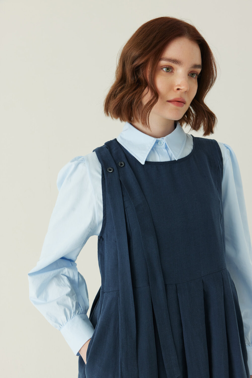 Pileli Tensel Jile Lacivert - 2