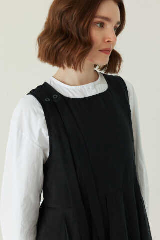 Pileli Tensel Jile Siyah - 2