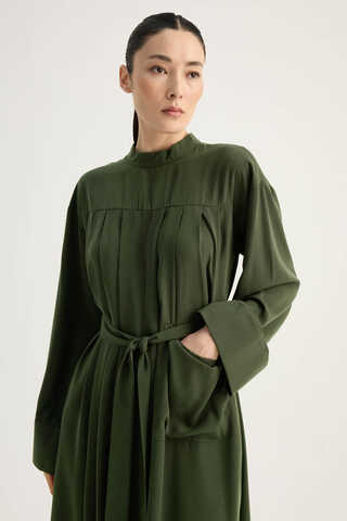 Pileli Tunik Takım Haki - 6