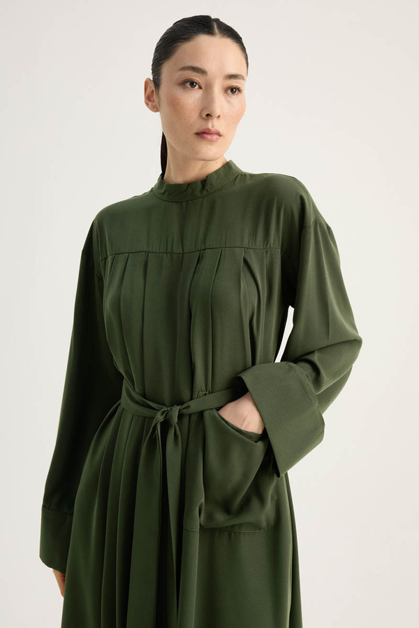 Pileli Tunik Takım Haki - 6