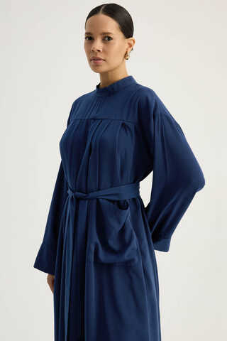 Pileli Tunik Takım Lacivert - 6