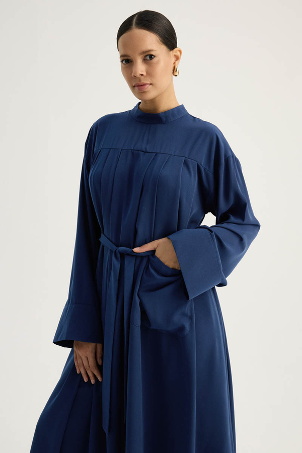 Pileli Tunik Takım Lacivert - 11