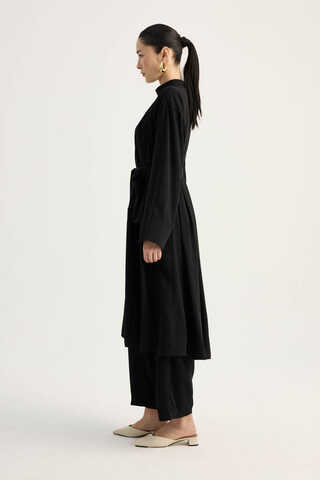 Pileli Tunik Takım Siyah - 6