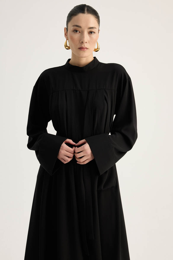 Pileli Tunik Takım Siyah - 8