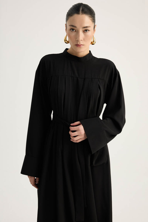 Pileli Tunik Takım Siyah - 9