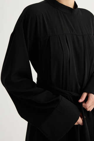 Pileli Tunik Takım Siyah - 11