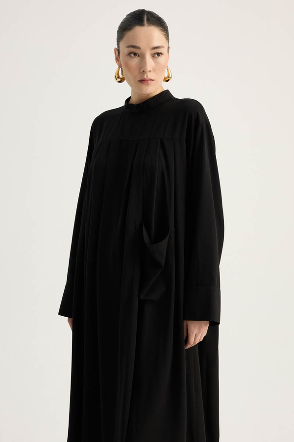 Pileli Tunik Takım Siyah - 17