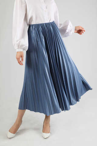 Piliseli Etek İndigo - 2